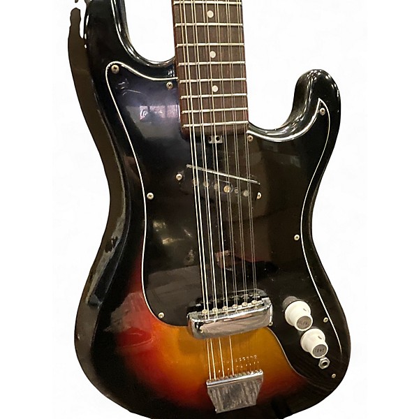 Vintage 1960s EKO COBRA 12-STRING 2 Color Sunburst Solid Body Electric Guitar