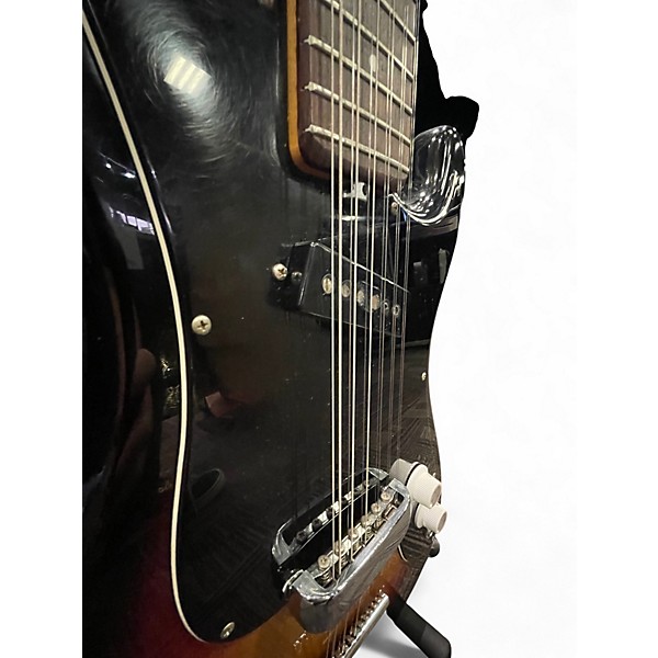 Vintage 1960s EKO COBRA 12-STRING 2 Color Sunburst Solid Body Electric Guitar