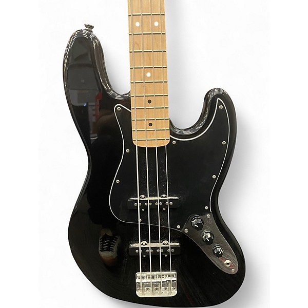 Used Squier Affinity Jazz Bass Black Electric Bass Guitar
