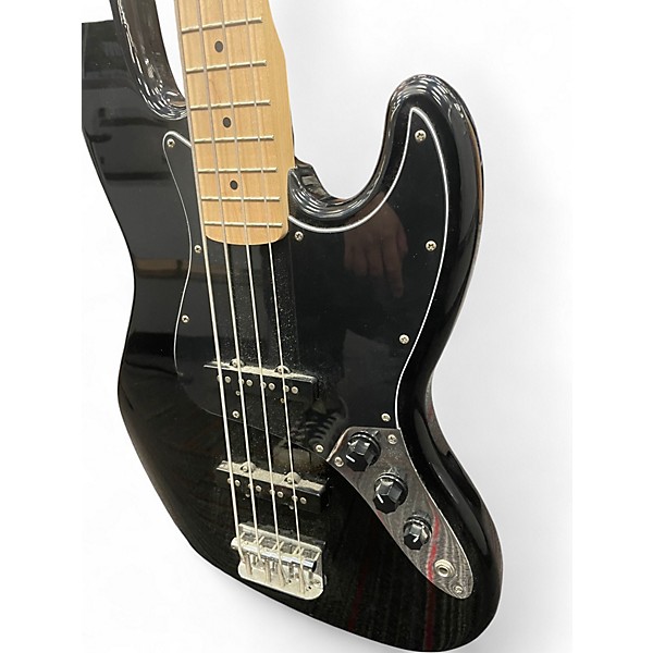 Used Squier Affinity Jazz Bass Black Electric Bass Guitar