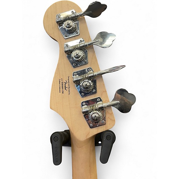 Used Squier Affinity Jazz Bass Black Electric Bass Guitar