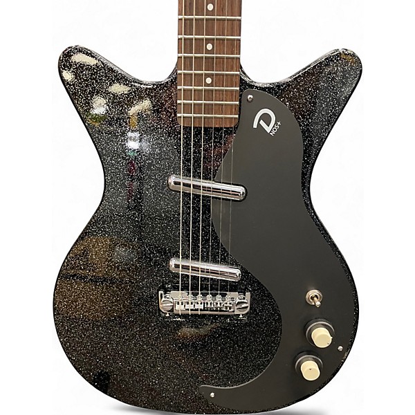 Used Danelectro BLACKOUT 59' SEMI-HOLLOW ELECTRIC GUITAR METALFLAKE Hollow Body Electric Guitar