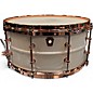 Used Ludwig 6.5X14 Polar Phonic Brass Snare Drum With Copper Hardware White Drum thumbnail