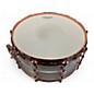 Used Ludwig 6.5X14 Polar Phonic Brass Snare Drum With Copper Hardware White Drum
