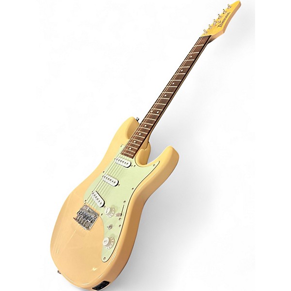 Used 2022 Ibanez AZES31 Cream Solid Body Electric Guitar