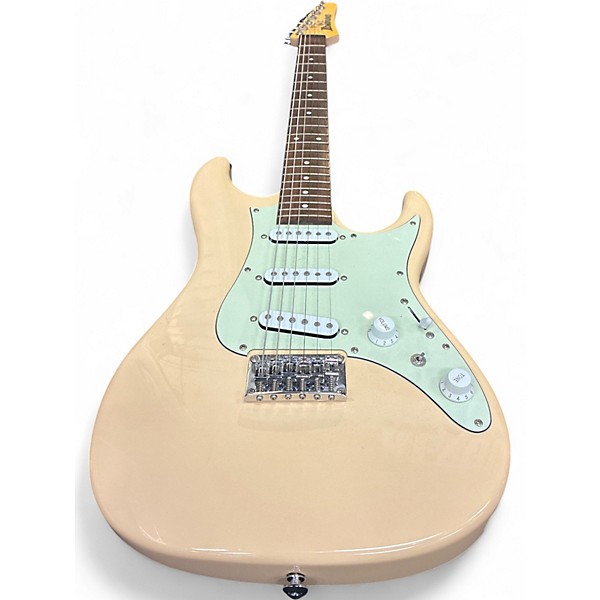 Used 2022 Ibanez AZES31 Cream Solid Body Electric Guitar
