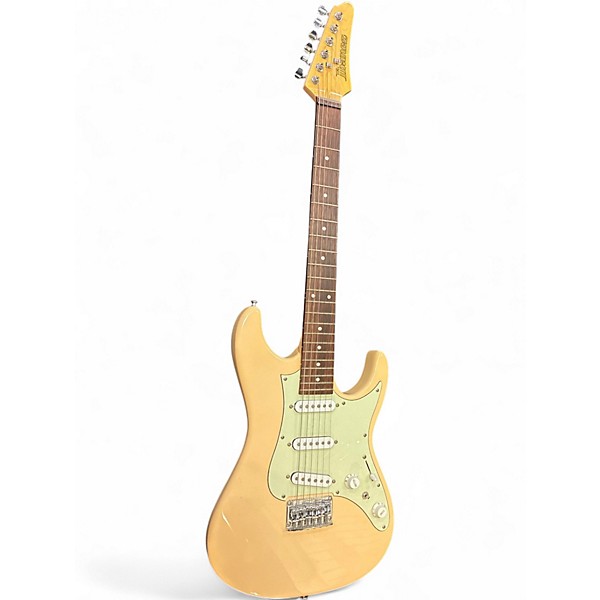 Used 2022 Ibanez AZES31 Cream Solid Body Electric Guitar