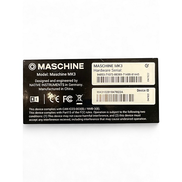 Used Native Instruments Maschine MK3 MIDI Controller