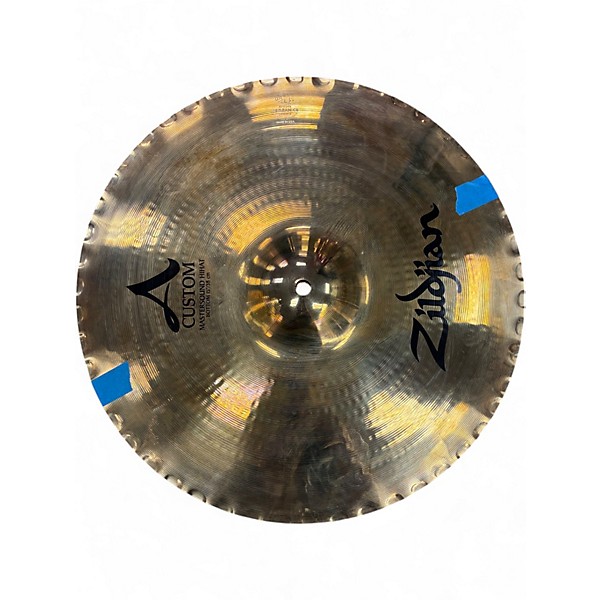 Used Zildjian 15in A Custom Hi Hat Pair Cymbal