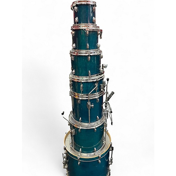 Used TAMA 7 Piece Superstar Blue Drum Kit