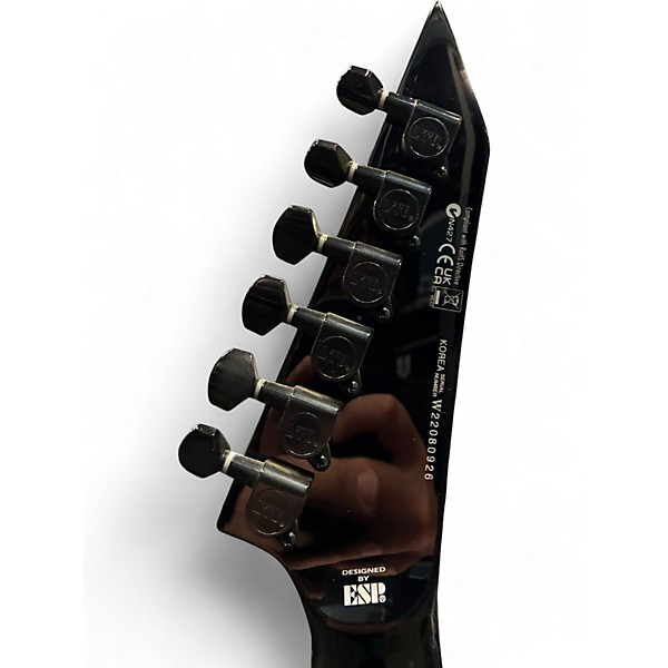 Used ESP LTD KH602 Kirk Hammett Signature Black Solid Body Electric Guitar