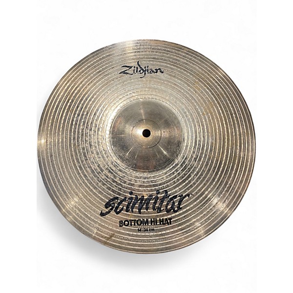 Used Zildjian 14in Scimitar Hi Hat Pair Cymbal