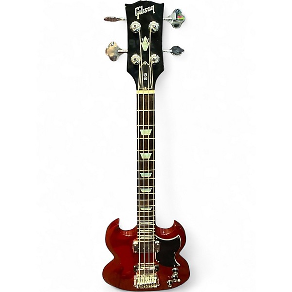 Used Gibson SG Bass Wine Red Electric Bass Guitar