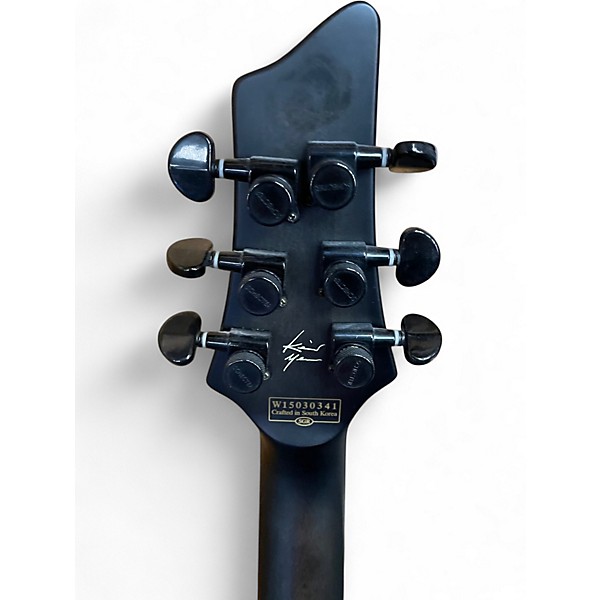 Used Schecter Guitar Research Km 6 Trans Black Solid Body Electric Guitar