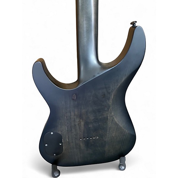 Used Schecter Guitar Research Km 6 Trans Black Solid Body Electric Guitar