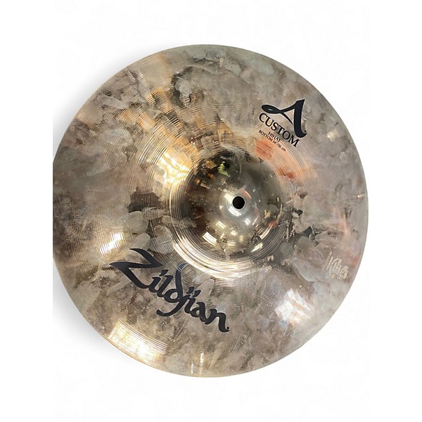 Used Zildjian 14in A Custom Hi Hat Pair Cymbal
