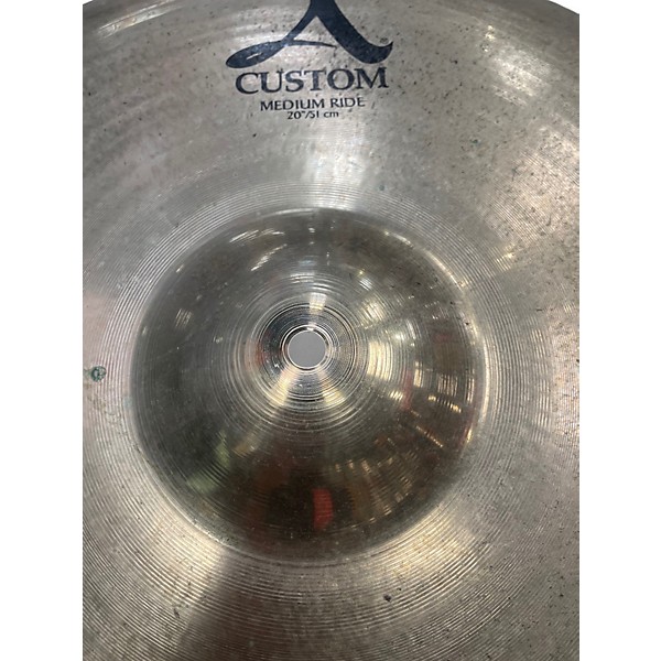 Used Zildjian 20in A Custom Medium Ride Cymbal