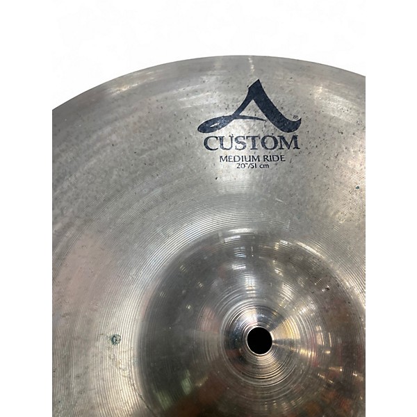 Used Zildjian 20in A Custom Medium Ride Cymbal