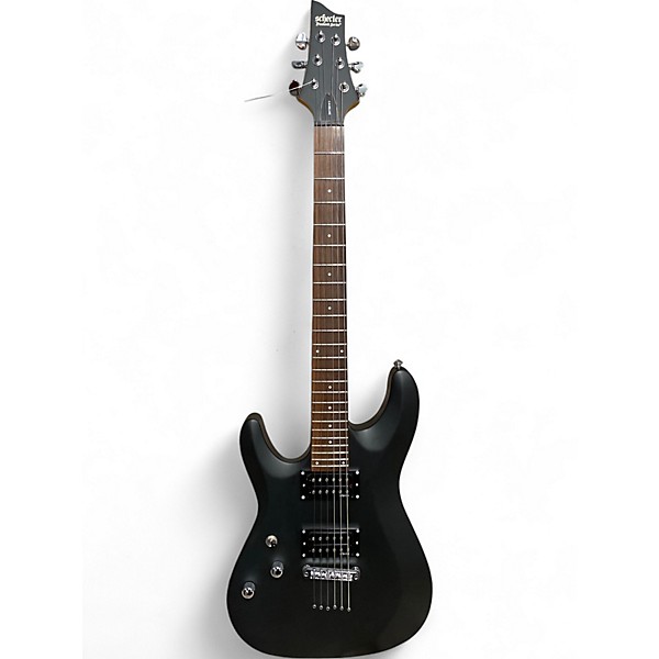 Used Schecter Guitar Research C6 Deluxe Satin Black Solid Body Electric Guitar