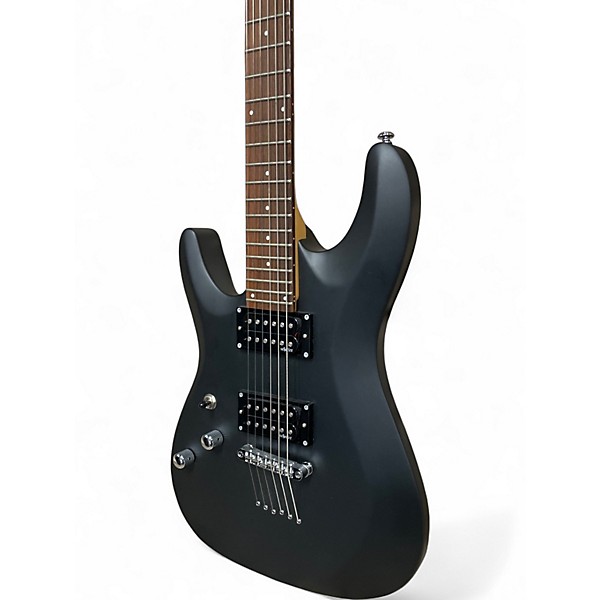 Used Schecter Guitar Research C6 Deluxe Satin Black Solid Body Electric Guitar