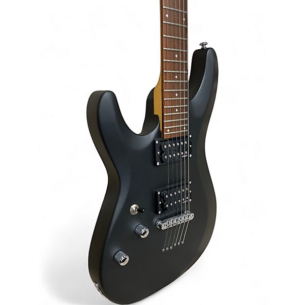Used Schecter Guitar Research C6 Deluxe Satin Black Solid Body Electric Guitar