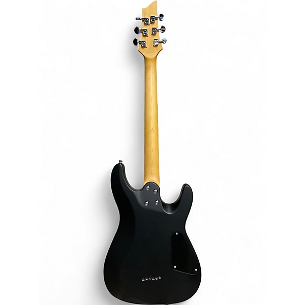 Used Schecter Guitar Research C6 Deluxe Satin Black Solid Body Electric Guitar
