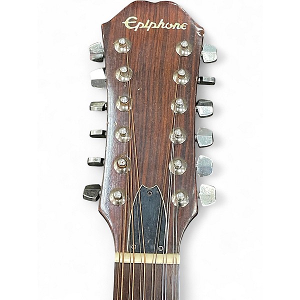 Vintage 1980s Epiphone PR-650-12-N Natural 12 String Acoustic Guitar