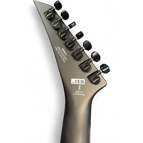 Used Jackson SL7 JEFF LOOMIS BLACK Solid Body Electric Guitar