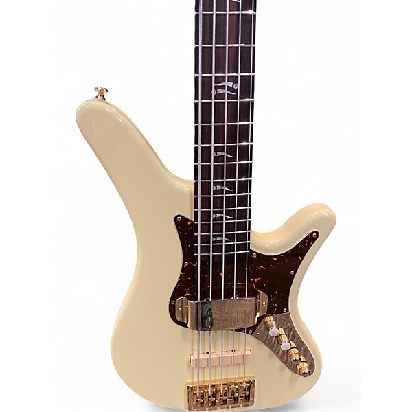Used Carvin SB5000 Cream Electric Bass Guitar
