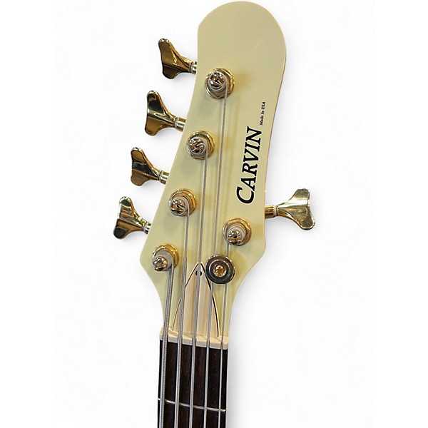 Used Carvin SB5000 Cream Electric Bass Guitar