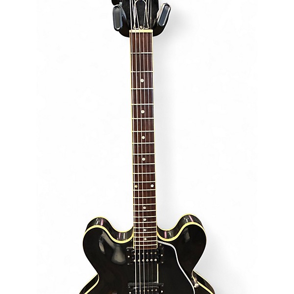 Used Gibson ES335 Dot Reissue Trans Black Hollow Body Electric Guitar