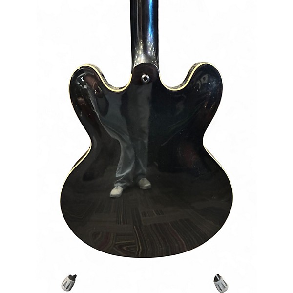 Used Gibson ES335 Dot Reissue Trans Black Hollow Body Electric Guitar