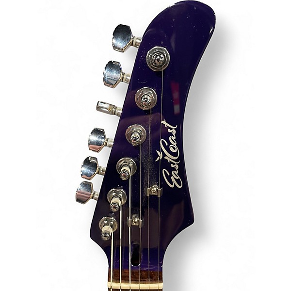 Used East Coast  J-Style Purple Solid Body Electric Guitar