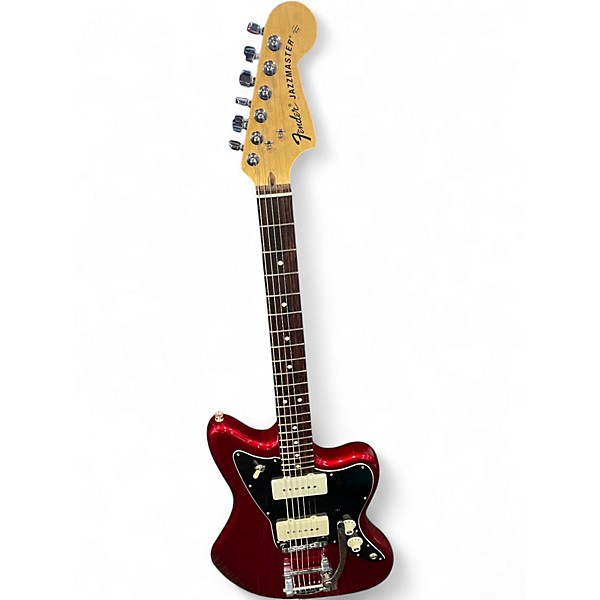 Used Fender Limited Edition American Standard Jazzmaster With Bigsby Vib Candy Apple Red Metallic Solid Body Electric Guitar