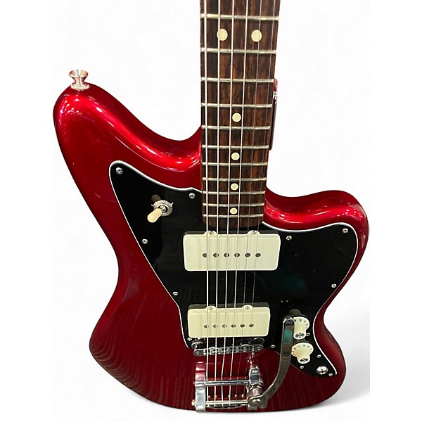 Used Fender Limited Edition American Standard Jazzmaster With Bigsby Vib Candy Apple Red Metallic Solid Body Electric Guitar