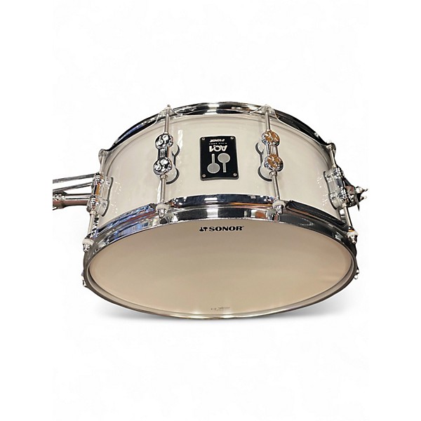 Used SONOR 4 Piece AQ1 WHITE Drum Kit