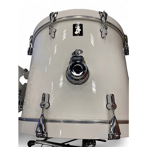 Used SONOR 4 Piece AQ1 WHITE Drum Kit
