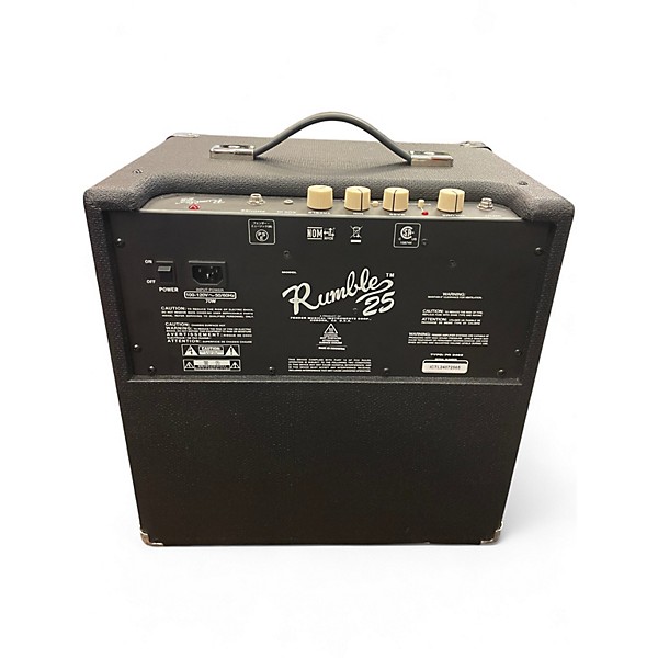 Used Fender Rumble 25 25W 1x10 Bass Combo Amp