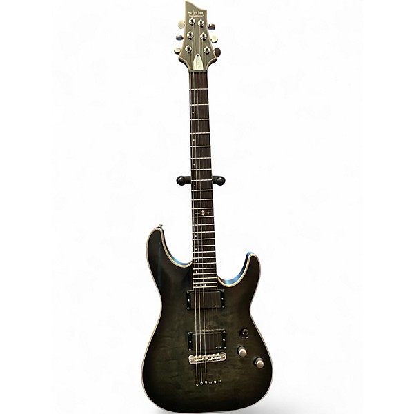 Used Schecter Guitar Research C1 Platinum GREY Solid Body Electric Guitar