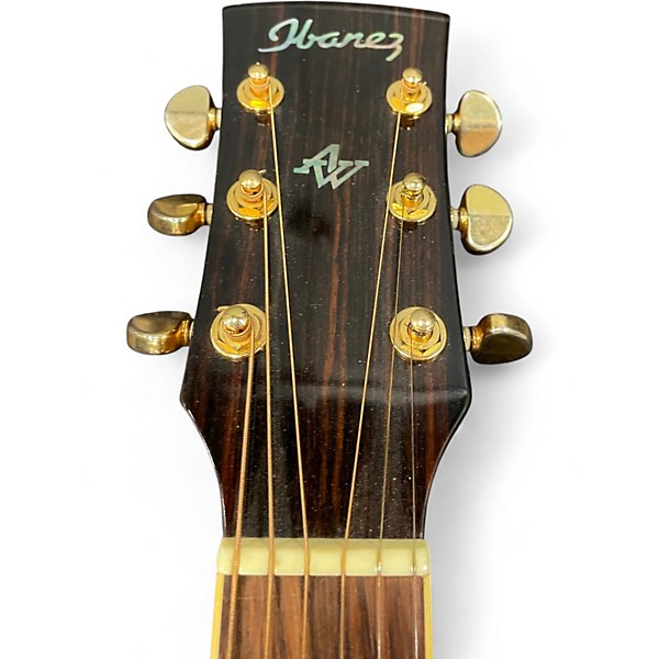 Used Ibanez 2002 AW100CE Natural Acoustic Electric Guitar