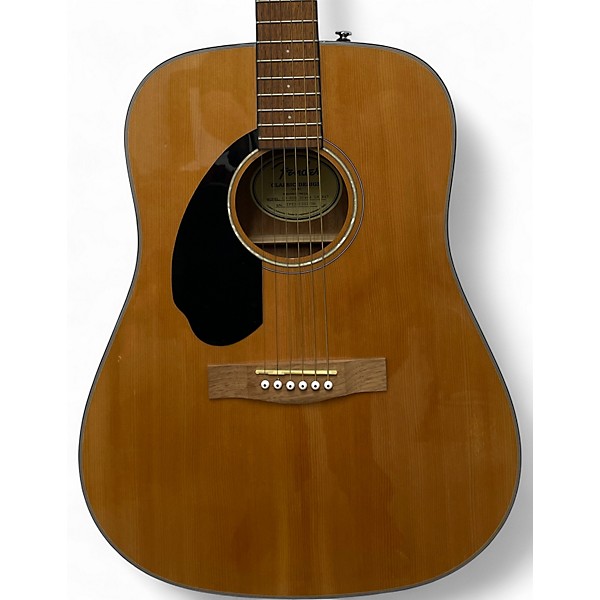 Used Fender CD60 Dreadnought Natural Acoustic Guitar
