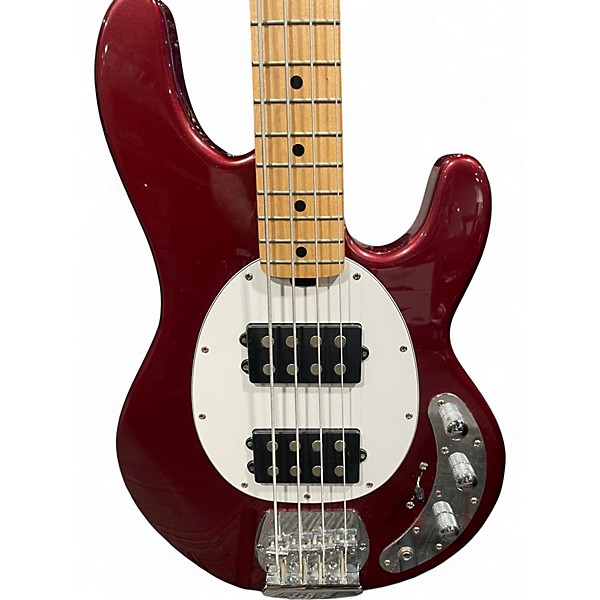 Used Sterling by Music Man Ray4 Metallic Red Electric Bass Guitar