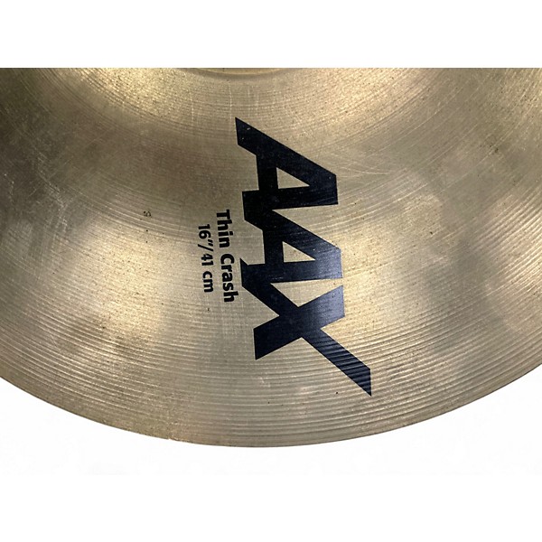 Used SABIAN 16in AAX Thin Crash Cymbal