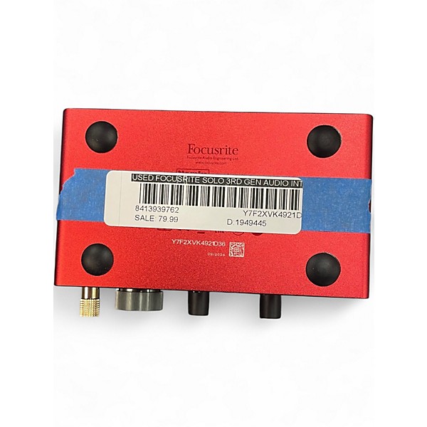 Used Focusrite Solo 3rd gen Audio Interface