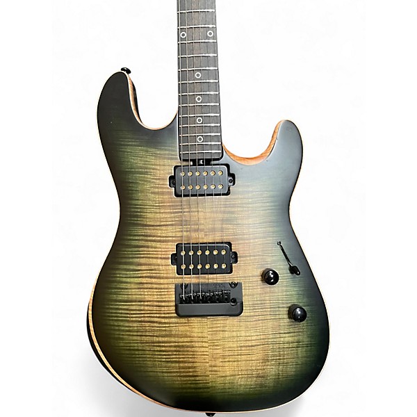 Used Ernie Ball Music Man Sabre Artist Series Rabea Massaad Emerald Hill Burst Solid Body Electric Guitar
