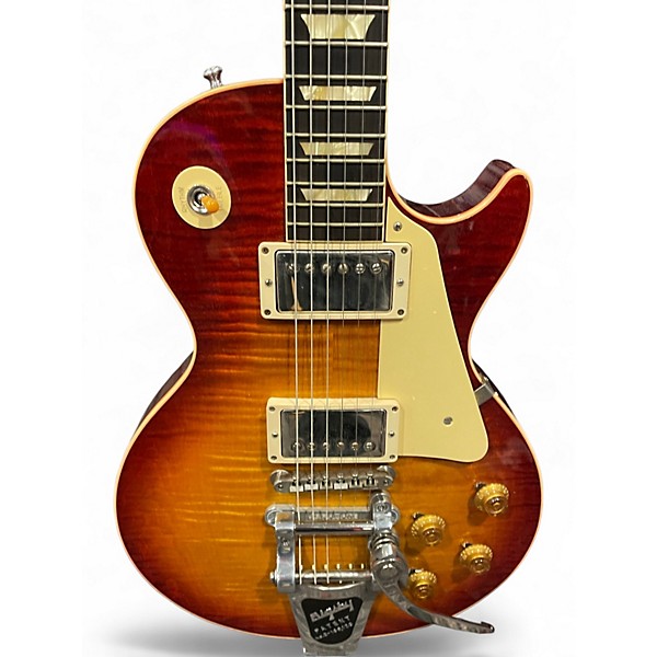 Used Gibson 1958 Reissue Les Paul Flame Top Heritage Cherry Sunburst Solid Body Electric Guitar