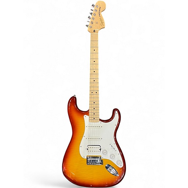 Used Squier Standard Stratocaster 2 Tone Sunburst Solid Body Electric Guitar