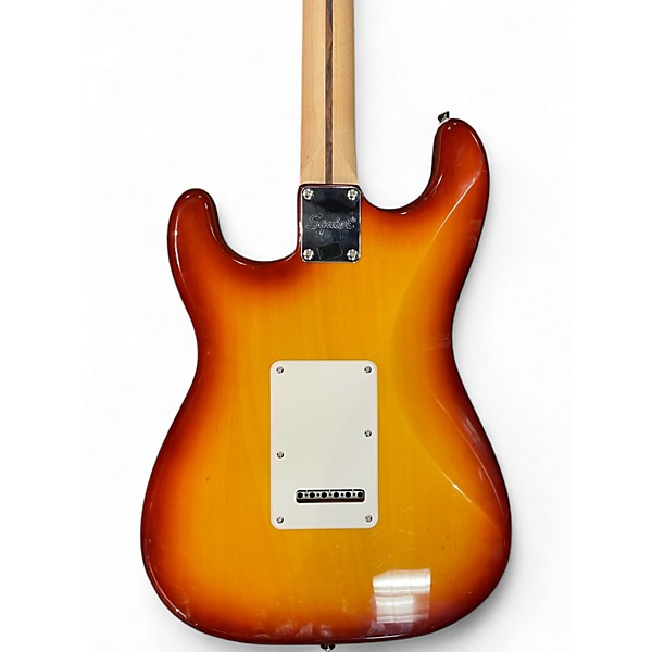 Used Squier Standard Stratocaster 2 Tone Sunburst Solid Body Electric Guitar