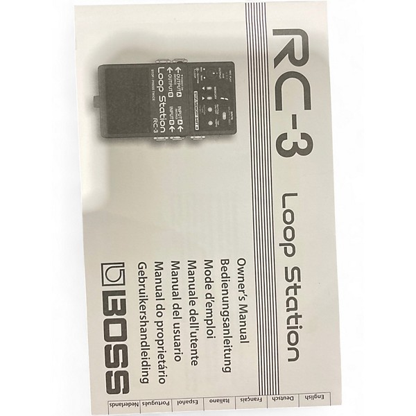 Used BOSS RC3 Loop Station Pedal
