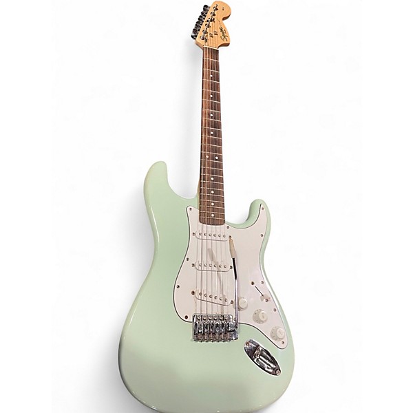 Used Squier STRAT Surf Green Solid Body Electric Guitar